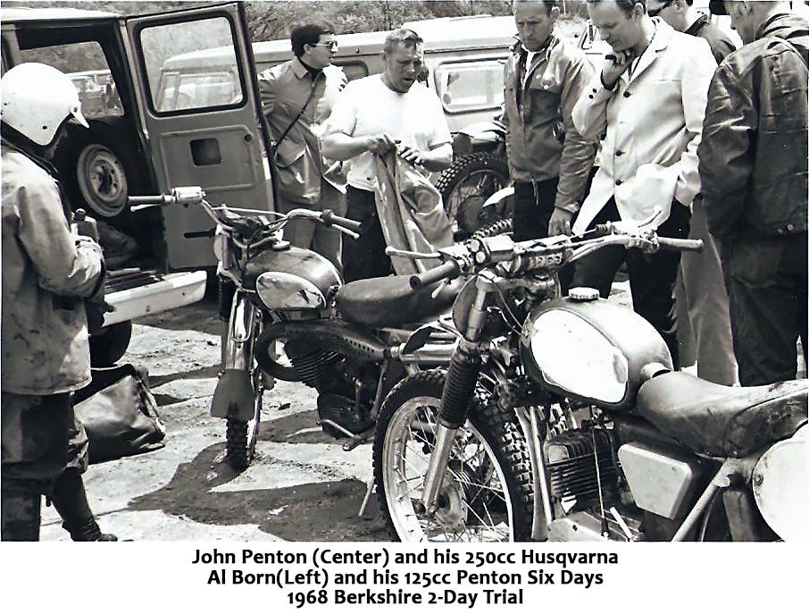 John Penton and his 250cc Husqvarna Al Born Penton 125 Berkshire 1968.jpg